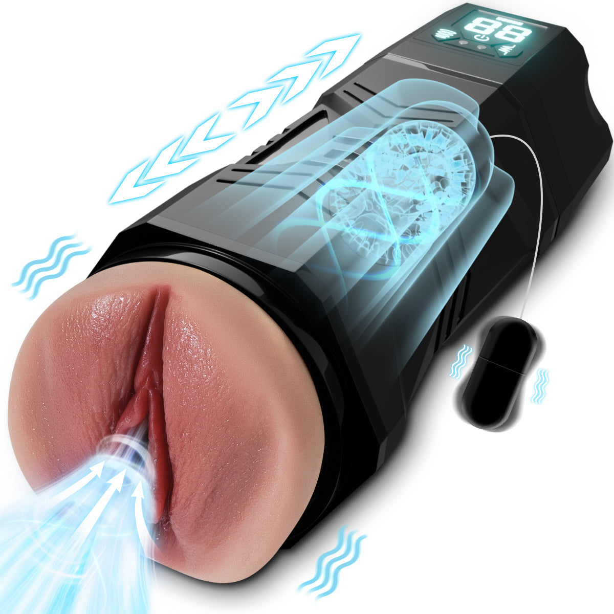 RealVagina B8005 Male Masturbator Stroker With Realistic Vagina Pocket Pussy