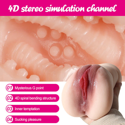 Realvagina P7001 1.68lbs Realistic Vagina Pocket Pussy Male Sex Toy