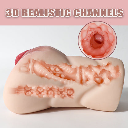 Realvagina P7001 1.68lbs Realistic Vagina Pocket Pussy Male Sex Toy