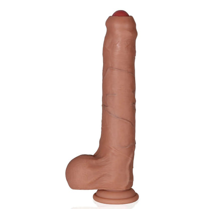 Diego 11inch Huge Foreskin Sliding Skin Life Like Dildo Uncut Dildo - RealCocks