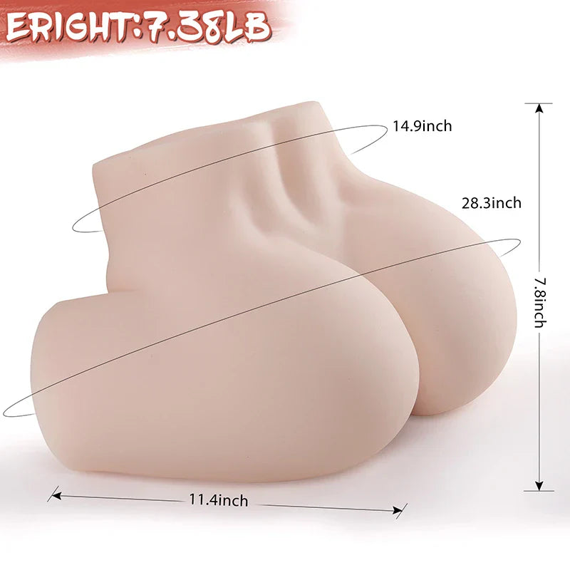 Faustina - 7.38 lbs Lifelike Soft Liquid Jelly Small Ass Masturbator