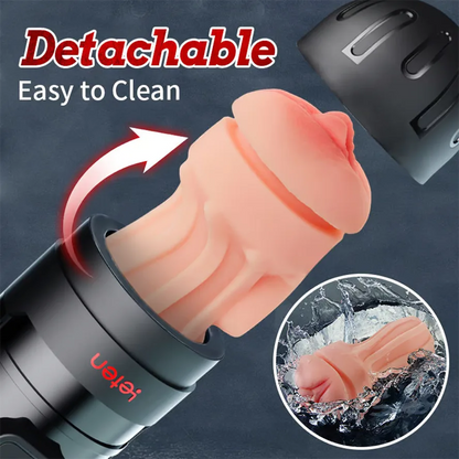 PV3 - Leten 10 Modes Vibrating Male Masturbator with APP Control – Realistic Pocket Pussy & Fleshlight Combo