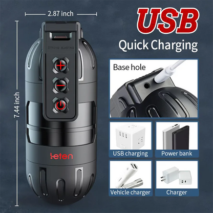 PV3 - Leten 10 Modes Vibrating Male Masturbator with APP Control – Realistic Pocket Pussy & Fleshlight Combo