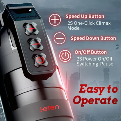 PV3 - Leten 10 Modes Vibrating Male Masturbator with APP Control – Realistic Pocket Pussy & Fleshlight Combo