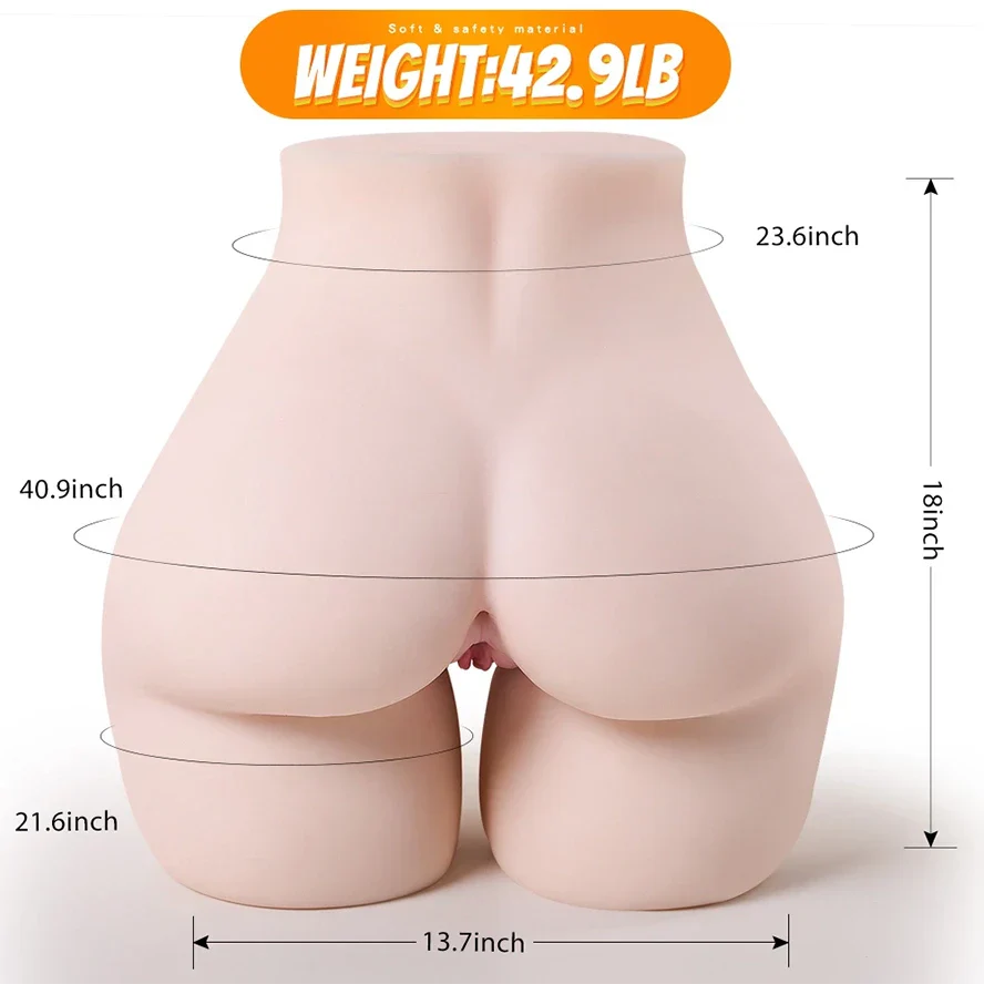 Millie - 43 lbs Life Size Butt Masturbator with Realistic Vagina and Ass