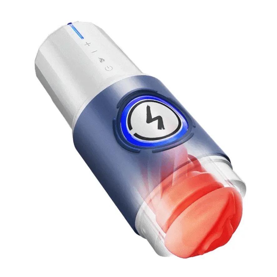 PT8 - Powerful Pleasure Realistic Male Masturbator with 10 Thrusting Modes & 10 Heating Strips
