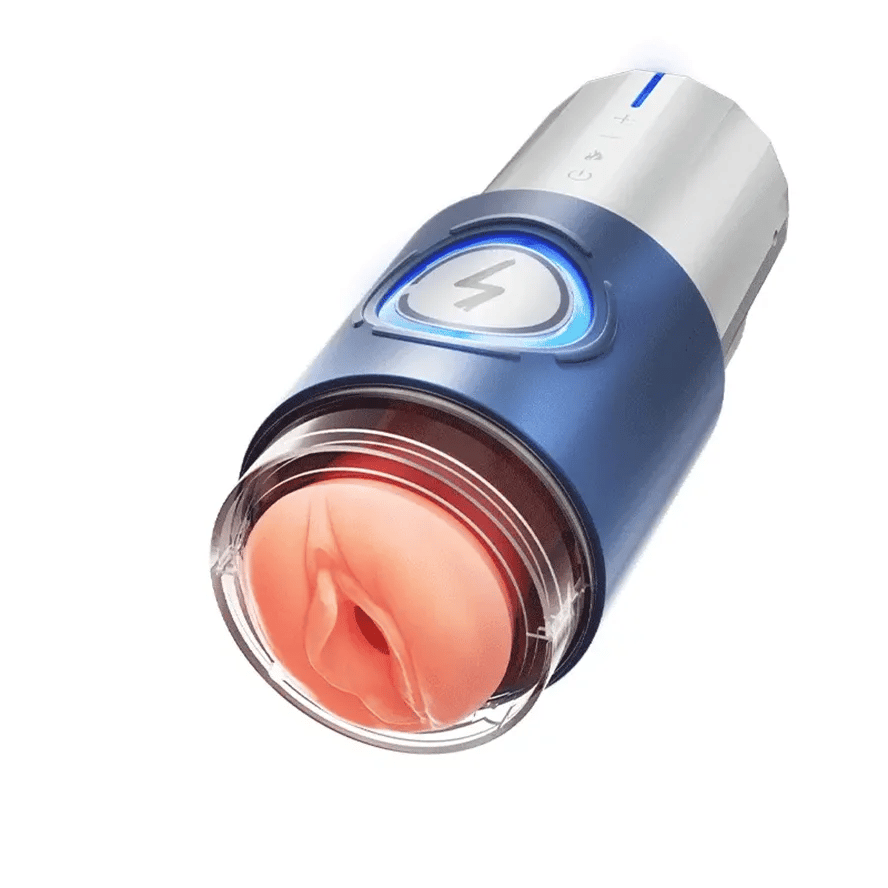 PT8 - Powerful Pleasure Realistic Male Masturbator with 10 Thrusting Modes & 10 Heating Strips