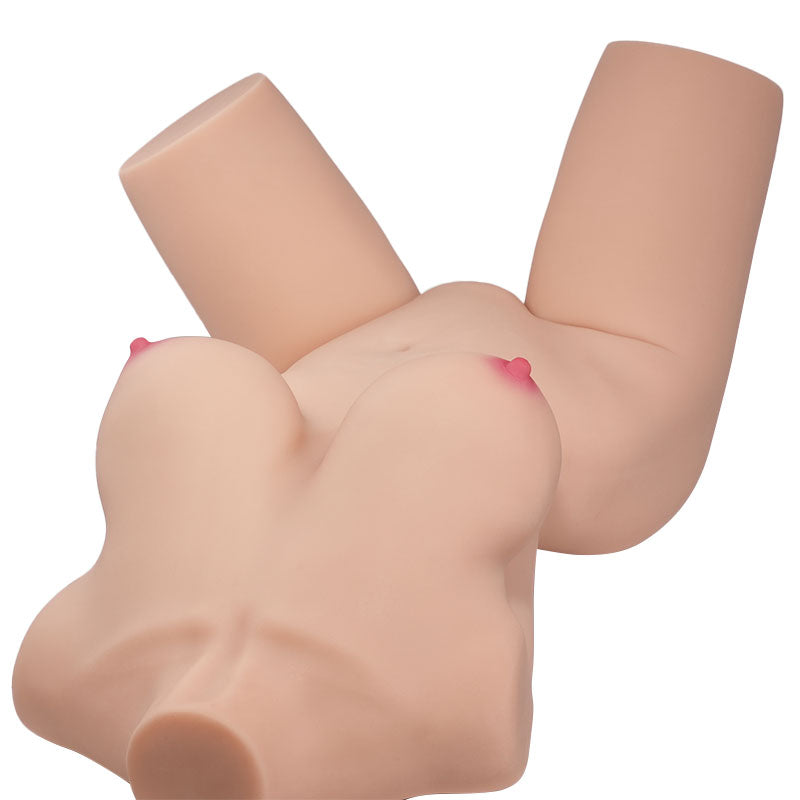 Diana 48.06LB realistic pornstar sex doll with soft breasts and lifelike curves. Enjoy intense pleasure with her juicy pussy and ass in doggy style.