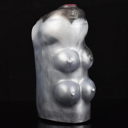 Cow Pocket Pussy Male Masturbator - Realistic Dual Penis Toy with detailed and lifelike features
