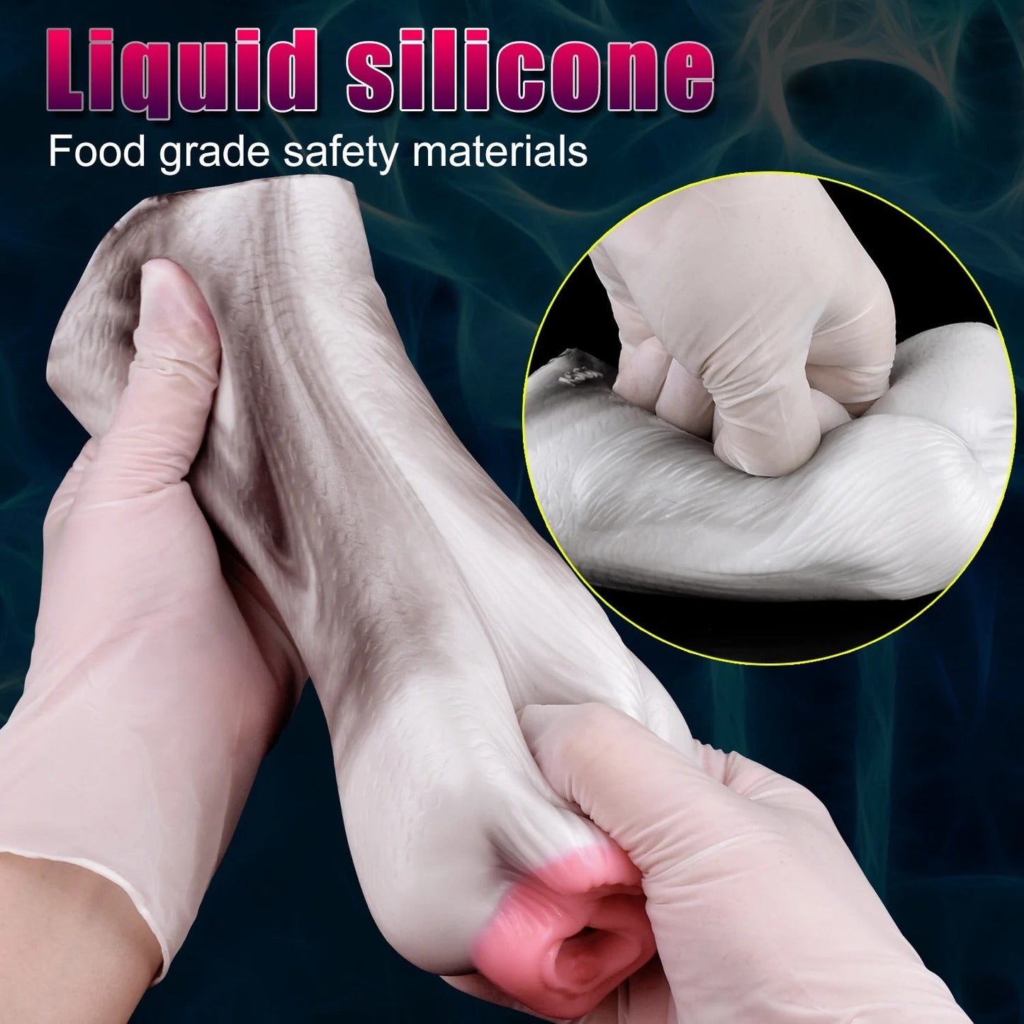 Fantasy Horse Pocket Pussy Male Sex Toy - Pink Vagina Dual Hole made from liquid silicone for safe, realistic feel