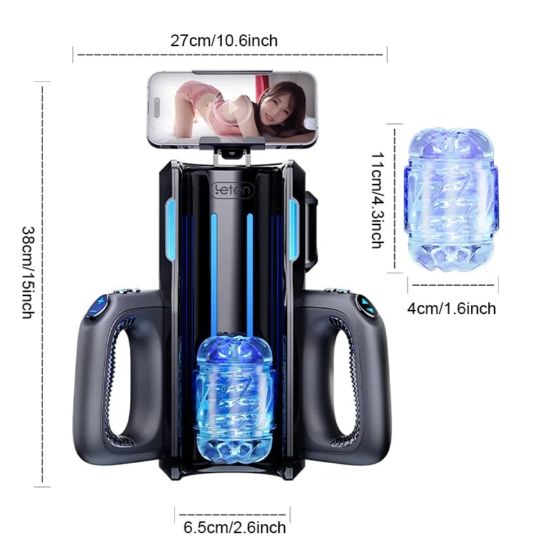 XT5 Handle Auto Stroker 10 Modes 10 Speeds 700 Strokes Per Min