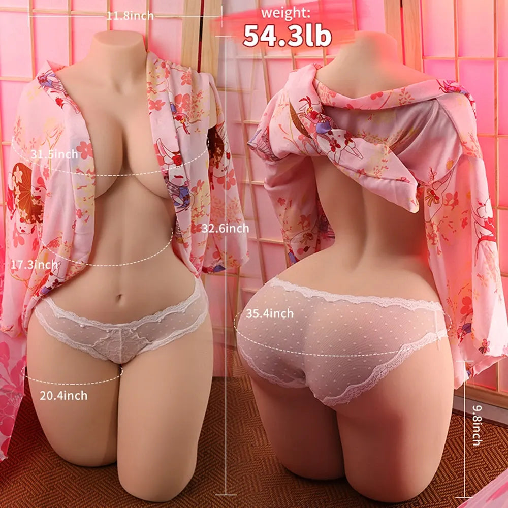 Caroline-54.3LB Full Size Gell Big Breast Female Sex Torso