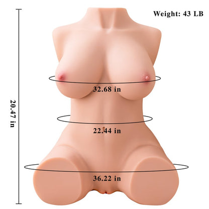 Dania  42.9LB Metal Skeleton Hip Thrusting Sex Doll Silicone Male Masturbation