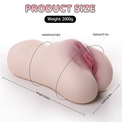 RealVagina realistic vagina pocket pussy made of soft silicone with detailed textures and natural color