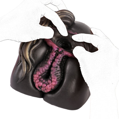 RealVagina Horse Pussy Torso Buttocks Male Masturbator with realistic texture and design for enhanced pleasure