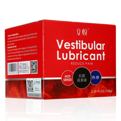 RealVagina Heat Sense Anal Lube in red packaging for enhanced comfort during intimate activities